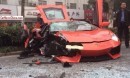 Lamborghini Aventador LP700-4 Damaged Beyond Repair in Accident