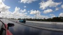 WHEELIE POPPING SVJ vs TECNICA * Lamborghini Aventador SVJ vs Huracan Tecnica 1/4 Mile Drag Race