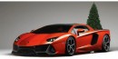 Lamborghini Aventador pickup Ute Christmas tree rendering by a.c.g_design