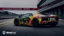 Lamborghini Aventador with Psychedelic Wrap