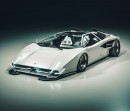 Lamborghini Countach "Elettrica" rendering