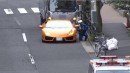Lamborghini Driver Chased And Ticketed By Patrol Officer On Bicycle In Japan