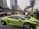 Lamborghini Gallardo Crash in China