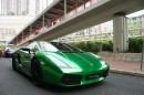 Lamborghini Gallardo Green Chrome Wrap