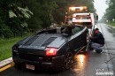 Flipped Lamborghini Gallardo Spyder