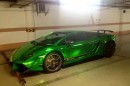 Lamborghini Gallardo Superleggera Chrome Green Wrap