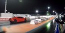 Lamborghini Huracan Drag Races 1,000 HP Charger Hellcat