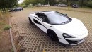 McLaren 600LT Vs Lamborghini Huracan EVO Spyder Autobahn battle