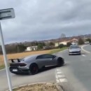 Lamborghini Huracan Performante Hits Peugeot 206