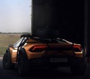 Lamborghini Huracan Off-Road 4x4 render by moaoun_moaoun on Instagram