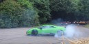 Lamborghini Huracan Performante vs Aventador S Impromptu Drift Battle at Goodwood