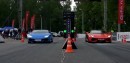 Lamborghini Huracan Spyder vs Aventador Roadster Russian Drag Race