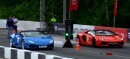 Lamborghini Huracan Spyder vs Aventador Roadster Russian Drag Race
