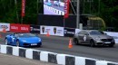 Lamborghini Huracan vs. 1,200 HP Mercedes-Benz CLS63 AMG Russian Drag Race