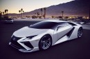 Lamborghini Lexus sports cars CGI mashup series by automotive.ai