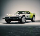 Lamborghini Miura All Terrain rally car rendering