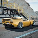 Lamborghini Miura Breadvan rendering