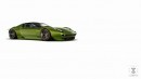 Lamborghini Miura “FR” Features Longitudinal Front-Engine Layout and a Viper V10