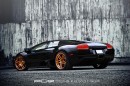 Lamborghini Murcielago on Rose Gold PUR Wheels