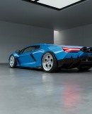 Lamborghini Revuelto on HRE wheels rendering