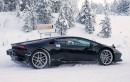 Lamborghini Testing Blacked-Out Huracan In Winter Conditions