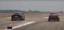 Lamborghini Urus vs VW Golf Mk2 drag race