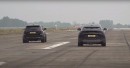 Jeep Grand Cherokee Trackhawk vs Lamborghini Urus drag race