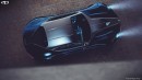 Lancia Gran Turismo hybrid luxury coupe sports car (rendering by Antonio Paglia)