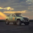 Land Rover Defender 110 Pickup truck Single Cab three-door rendering by moaoun_moaoun