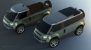 Land Rover Defender "Forward Control" van rendering
