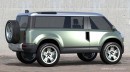 Land Rover Defender "Forward Control" van rendering