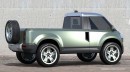 Land Rover Defender "Forward Control" truck rendering