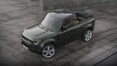 Land Rover Defender pickup rendering