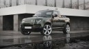Land Rover Defender pickup rendering