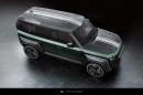 Land Rover Defender "Racing Green" by Carlex Has Carbon Super-Widebody Kit