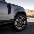 Land Rover Defender X 110 riding on custom Forgiato wheels