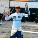 Lando Norris with his blue-strap Richard Mille that he was supposedly mugged of after the Euro 2020 final