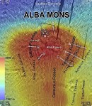 Alba Mons region of Mars