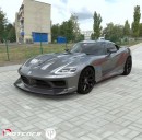 Dodge Viper EV revival rendering by rostislav_prokop and HotCars