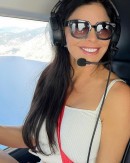 Lauren Sanchez in Helicopter
