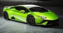 2023 Lamborghini Huracan Tecnica track-ready rendering by spdesignsest