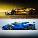 2023 Lamborghini Aventador rendering by spdesignsest