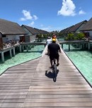 LeBron James Biking in the Maldives