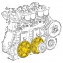 Sketch of Dan Gurney's Counter-Rotating Engine