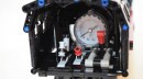 Pneumatic steam locomotive made of LEGO