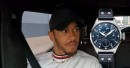 Lewis Hamilton and Alex from Supercar Blondie