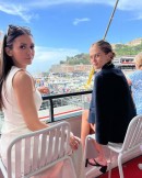Nina Dobrev and Zoey Deutch At Monaco GP