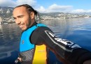 Lewis Hamilton on Electric Lift Surfboard