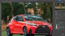 Lexus Toyota GR Yaris rendering by theottle