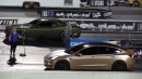 Lexus IS 350 vs C8 Chevy Corvette & Tesla vs Dodge